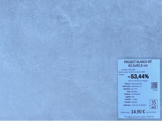 PROJECT BLANCO 60,5X60,5 (18 m2)