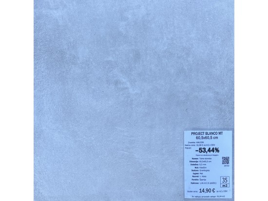 PROJECT BLANCO 60,5X60,5 (18 m2)