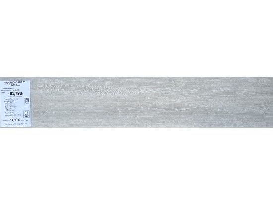 UNDERWOOD GRIS C3 23x120 (33 m2)