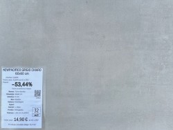 NEWPACIFICO GRIGIO CHIARO 60x60 (32 m2)