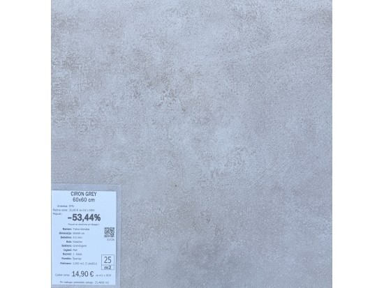 CIRON GREY 60x60 (25 m2)