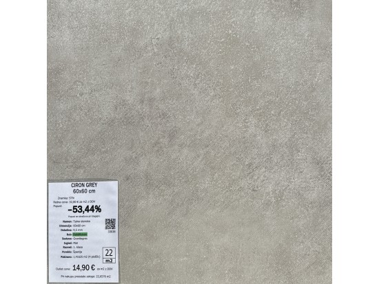 CIRON GREY 60x60 (4 m2)