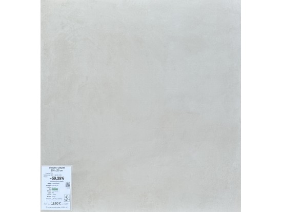 CONCRET CREAM 100x100 (37 m2)