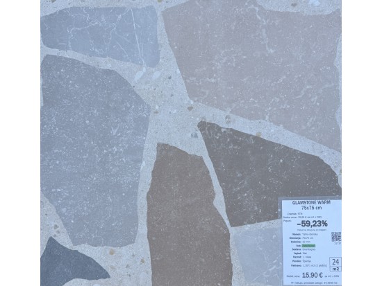 GLAMSTONE WARM 75x75 (24 m2)