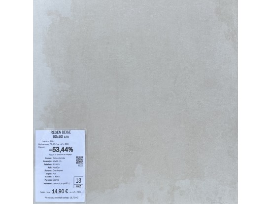 REGEN BEIGE 60x60 (16 m2)