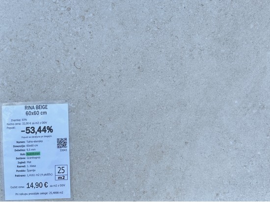 RINA BEIGE 60x60 (25 m2)