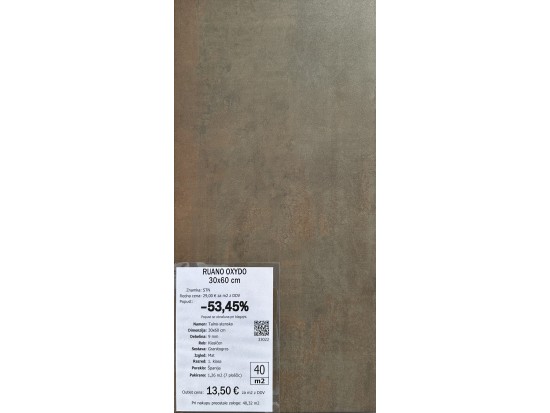 RUANO OXYDO 30x60 (4 m2)