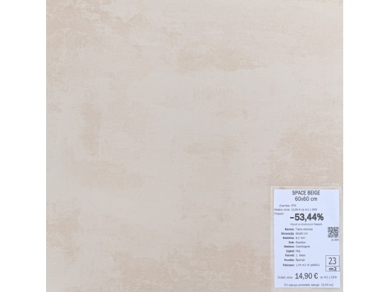 SPACE BEIGE 60x60 (23 m2)