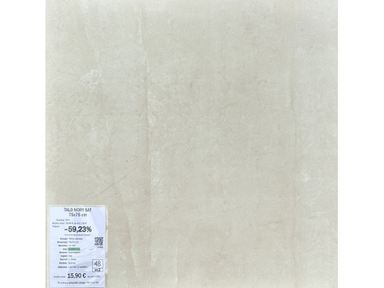 TALO IVORY SAT 75x75 (7 m2)